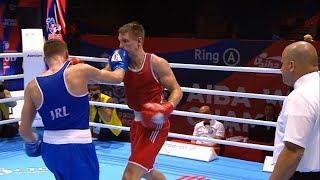 Round of 32 (75kg)  BALSYS Vytautas (LTU) vs NEVIN Michael (IRL) /AIBA World 2019