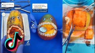 @fleetingfilms | Fruit & Vegetable Surgeries | Discount Dentist | TikTok Compilation