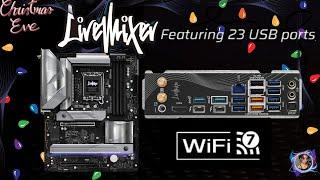 Asrock Z890 LiveMixer motherboard has 23 USB Ports for Creators, Artists, Gamers & Enthusiasts!