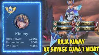 Belajar dari Top Global Kimmy 4X Savage Cuma 1 Menit Bikin Kalian Jago Main Kimmy - Mobile Legends