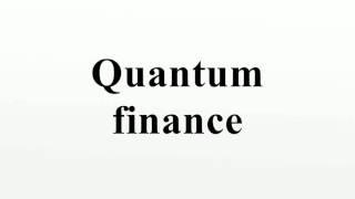 Quantum finance