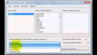How to MS Access Change Text Case to Uppercase Lowercase Propercase and Sentence Case