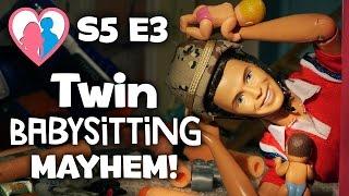 S5 E3 "Twin Babysitter MAYHEM!" | The Happy Family Show