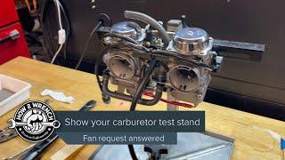 Bench testing carburetors. The equipment we use at How 2 Wrench. Fan Request Answered #how2wrench