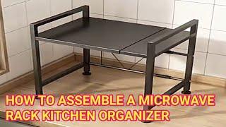 HOW TO ASSEMBLE A MICROWAVE RACK KITCHEN ORGANIZER | IS IT WORTH IT?