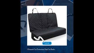 Ultimate Car Protection: Dog Car Back Seat Cover & Mat - Keep Your Car Clean