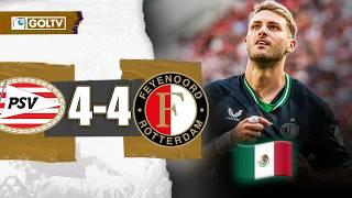 EL PARTIDO QUE DESPERTÓ a SANTIAGO GIMÉNEZ | PSV 4-4 Feyenoord | S. Holanda