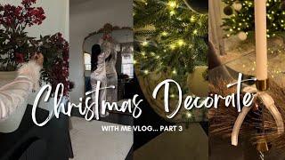 Christmas Decorate With Me 2024 | Dining Room | Outside Patio Refresh | Getting my home together