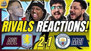 MAN CITY RIVALS & HATERS REACTION TO ASTON VILLA 2-1 MAN CITY | 24/25 PREMIER LEAGUE