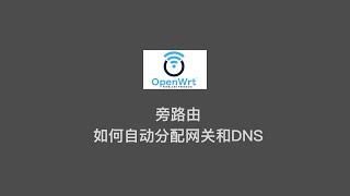 有手就会 | 旁路由如何自动分配网关和DNS