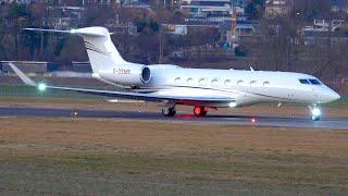 Gulfstream G650ER G-DSMR Take-Off at Bern