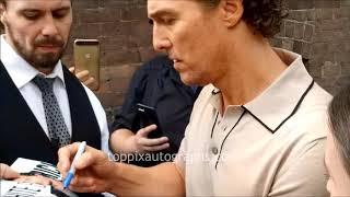 Matthew McConaughey signs autographs for TopPix