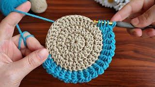 Wow!.  Amazing Very easy crochet motif making.Super useful crochet beautiful motif crochet coaster.