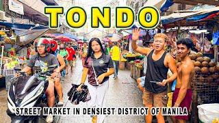 TONDO MARKET in Manila Philippines WALKING TOUR | Morning Walk Around the Street Market of Tondo