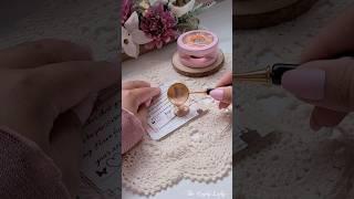 ASMR Wax Sealing & Making a Tag #asmr #shorts #journal #waxseal