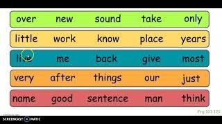 SIght Words 101-125