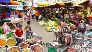 Cambodian Street Food Compilation - Dinner, Breakfast, & Market Food