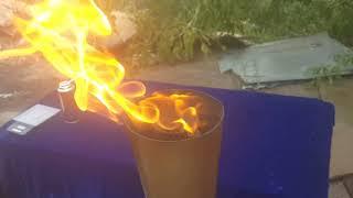 Газовый факел   система искрового розжига от пьезоэлемента