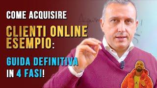 Come Acquisire clienti online esempio: Guida definitiva in 4 fasi!