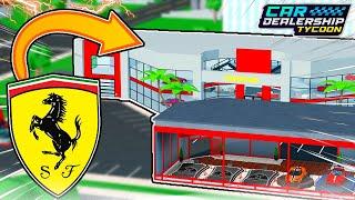 I Built The LARGEST FERRARI DEALERSHIP In Roblox! (Car Dealership Tycoon!)