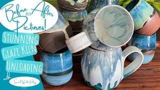 GLAZE KILN OPENING - Using Potter's Choice, Mayco, Spectrum, Laguna & Coyote Ceramic Glazes HD 1080p