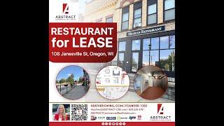 Explore Prime Restaurant Space in Historic Downtown Oregon, WI