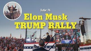 Elon Musk SHOCKS Crowd with Bold Endorsement of Donald Trump & CHILLING Warning at Butler, PA Rally!