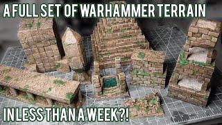 I made 8 pieces of Warhammer terrain in less than a week?!