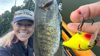 19" Smallmouth Bass & Hook In My Hand- Great Miami River Tournament with Cincinnati Kayak Fishing