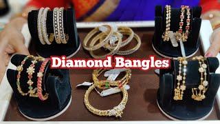 Beautiful Diamond Bangles with Price | Daily Wear, Party Wear, Ruby, Emerald, Navarathna Bangles