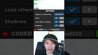 *NEW* Car Dealership Tycoon Codes in Roblox!