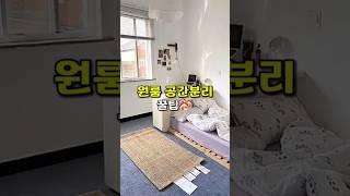 원룸 공간분리 꿀팁 #집꾸미기 #인테리어