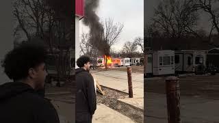 WATCH: Pickup goes up in flames in north Lincoln