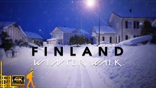 Winter Walk in Piles of Snow ️ Finland 4K UHD