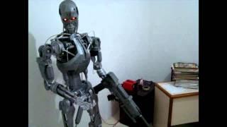 Terminator robot animatronic modeloT-800 finalizado