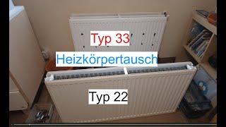 Heizkörpertausch 22er zu 33er für meine Wärmepumpe