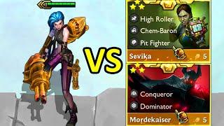 Full Crit Jinx vs 3 Star Sevika ⭐⭐⭐ Who wins?! Set 13 Arcane