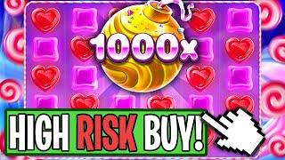 SWEET BONANZA 1000  RISKY BUY PAID!! (BIG WIN)