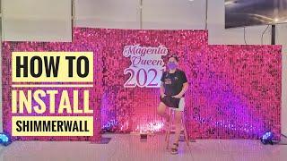 How To Shimmer Wall | Fuchsia Pink Pageant Backdrop