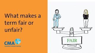 What makes a term fair or unfair? | UK's Competition and Markets Authority