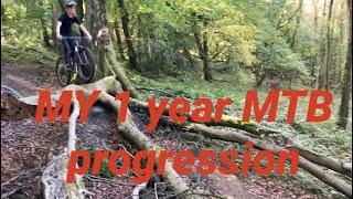 MTB downhill | my 1 year MTB progression |