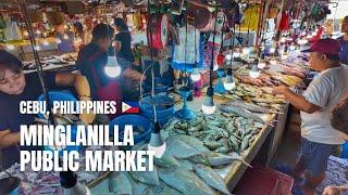  [4K] Minglanilla Public Market  | Walking Tour | Cebu, Philippines