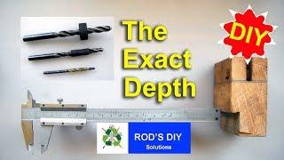 How to get drilling bits to an exact depth