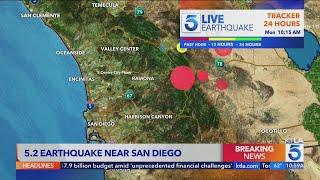5.2 earthquake strikes near San Diego