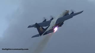 C-130T Fat Albert JATO Take Off. Spectacular Jet Assisted Take Off.