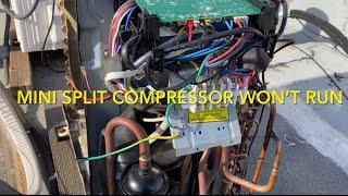 Mini Split Air Conditioner the  compressor won’t run