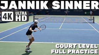 Jannik Sinner | Court Level Practice [2024 US Open]