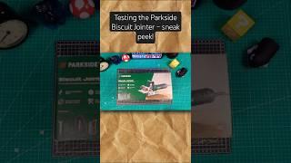A Sneak Peek at the Parkside PFDF 900 C3 Biscuit Jointer #woodworking #biscuitjointer #parkside