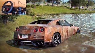 Rebuilding a Nissan GTR Premium (R35) - NFS HEAT - LOGITECH G29 gameplay.