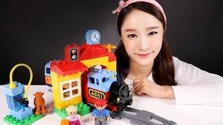 캐리의 레고 듀플로 나의 첫 기차 세트 장난감 놀이 CarrieAndToys